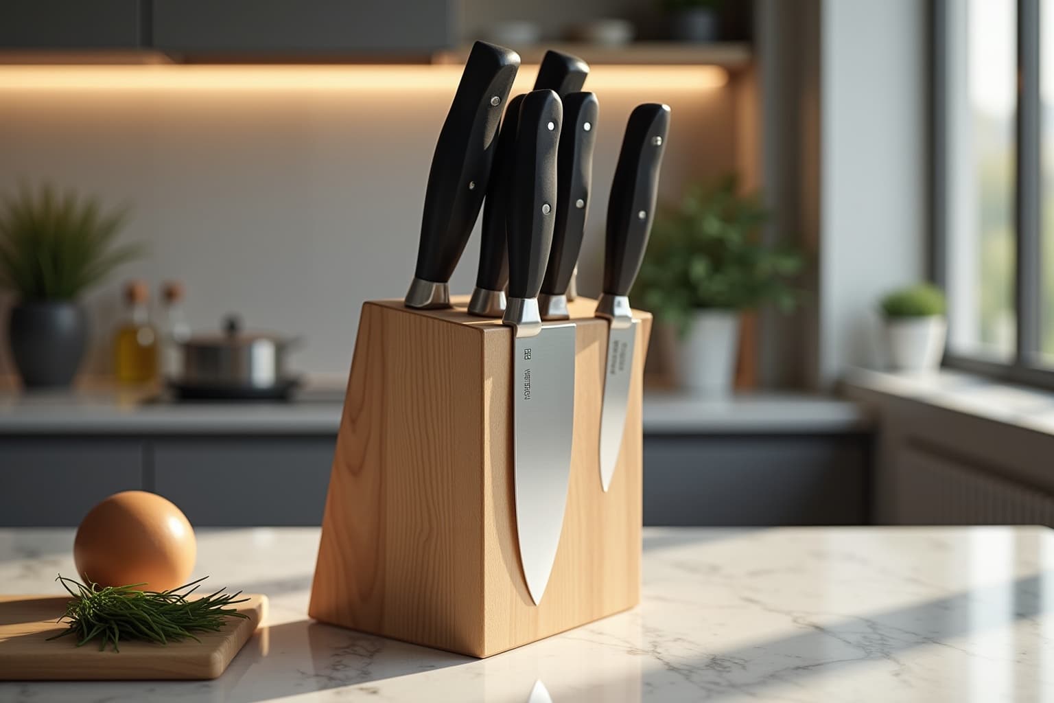 Kochmesser Sets mit Block für deine Küche